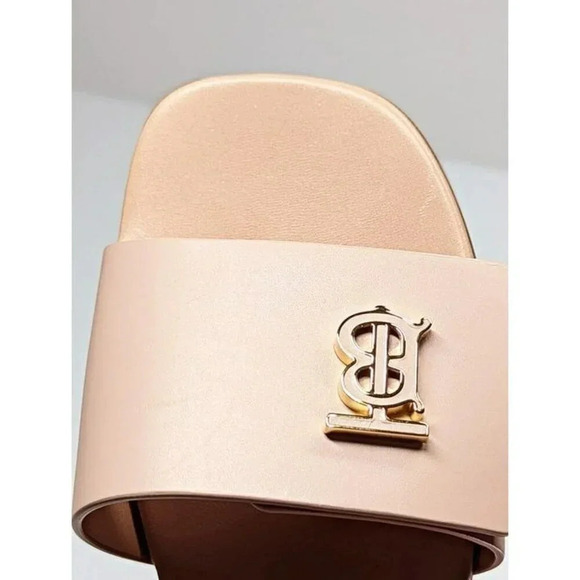 Burberry Women's Sloane TB Leather Flat Sandal Dusky Pink Size 36 IT (MSRP $750) - Picture 5 of 12